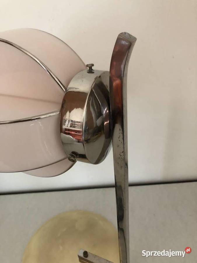 Lampka Art Deco klosz jasnoróżowy Warszawa