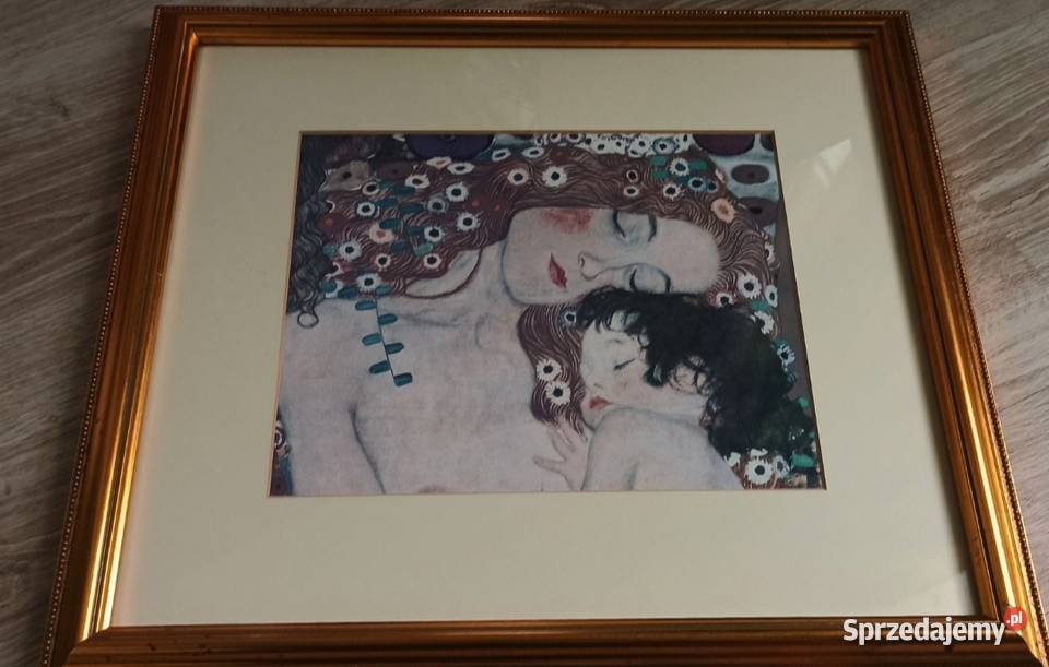 Reprodukcja Gustava KlimtaLe tre eta della Donna Antyki, Sztuka, Kolekcje dolnośląskie Jawor sprzedam