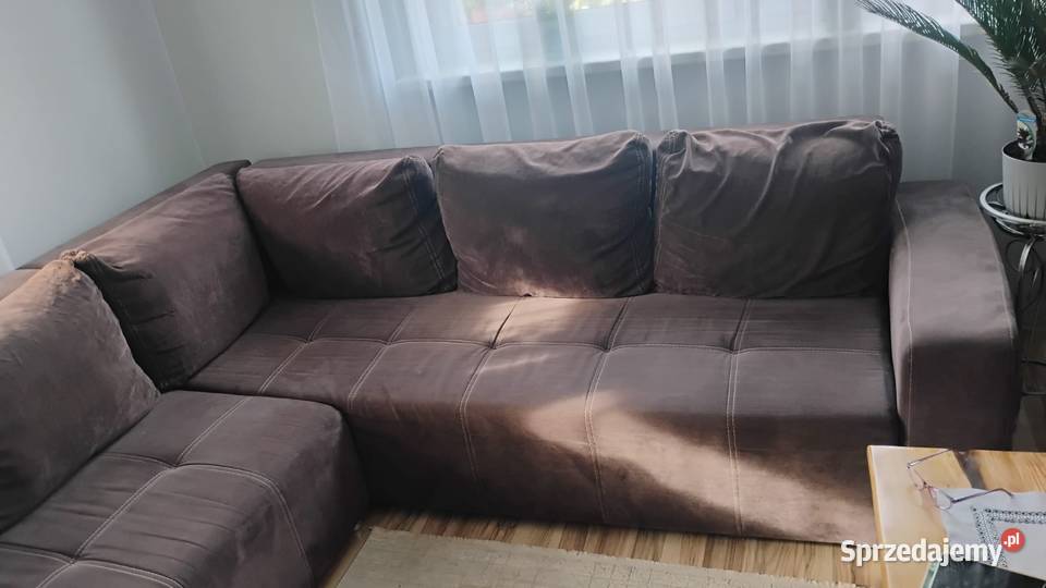 Narożnik z funkcją spania Stan Bezmiechowa Górna sprzedam