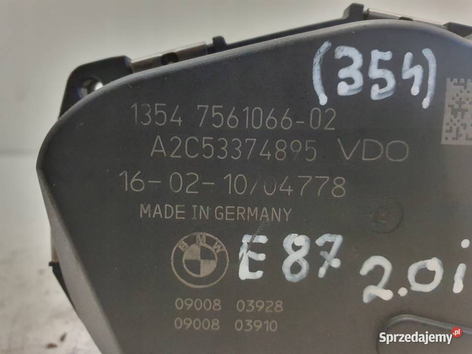 PRZEPUSTNICA BMW E87 E90 20 i 7561066 osobowe Chełm