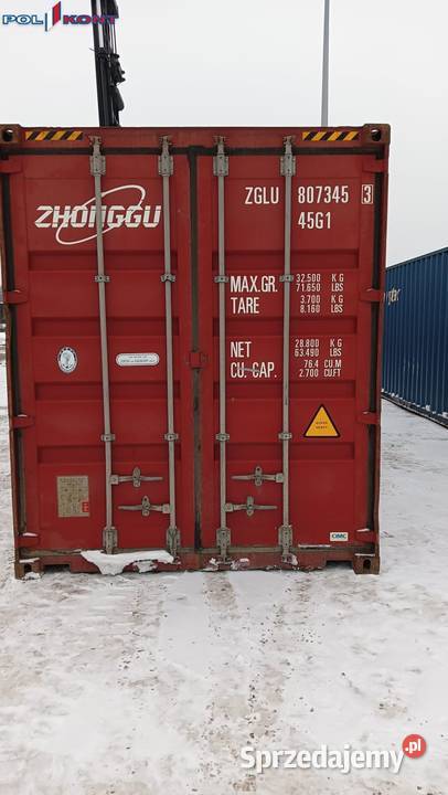 Kontener morski 40 HC 12 metrowy Pewny kontener Lublin
