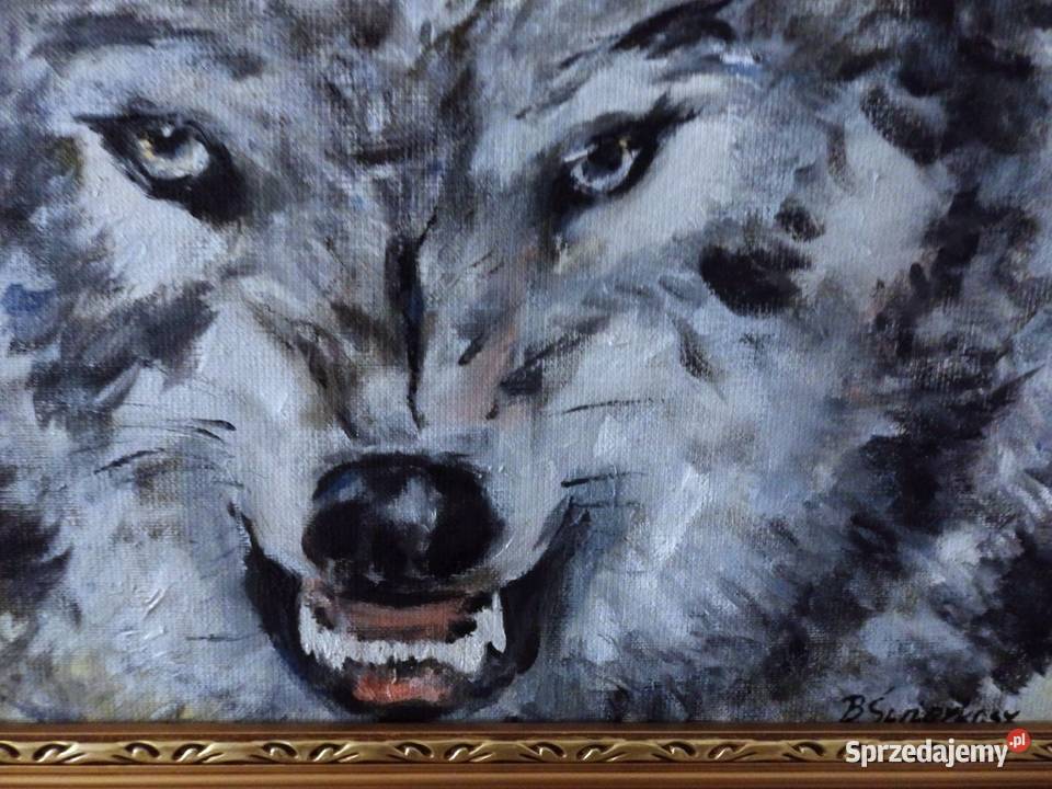 Obraz olejny WILK Rabka-Zdrój