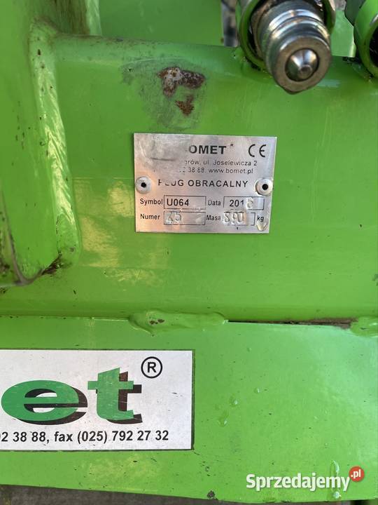 Pług 3 skibowy obrotowy Bomet Leo Agromasz euro Sobiesęki