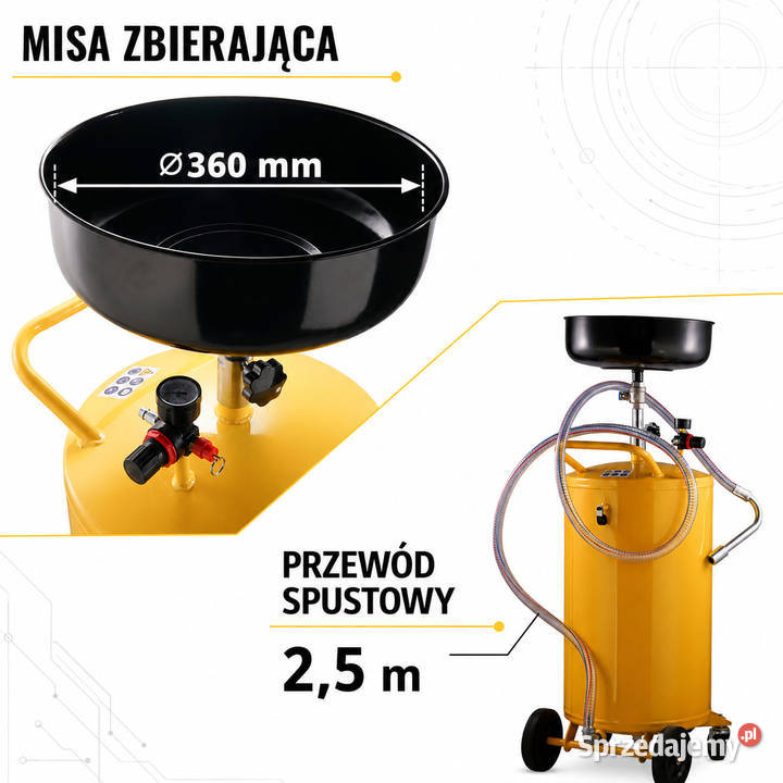ZLEWARKA DO OLEJU ZO80 80 L PNEUMATYCZNA Mikołów
