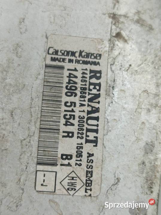 INTERCOOLER 15 DCI 144965154R Dacia Dokker I osobowe