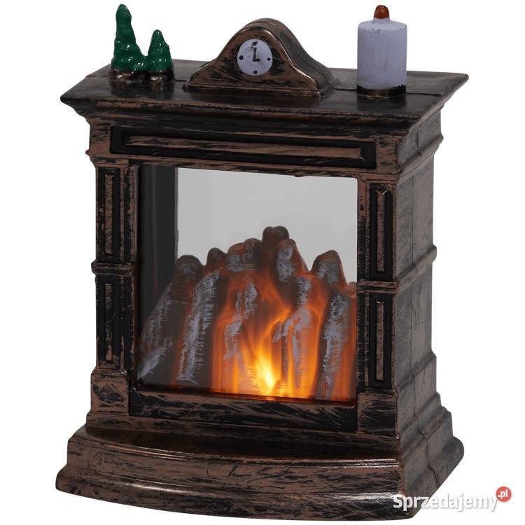 Miniaturka kominka dekoracyjnego brązowy Lampiony i latarnie Łódź
