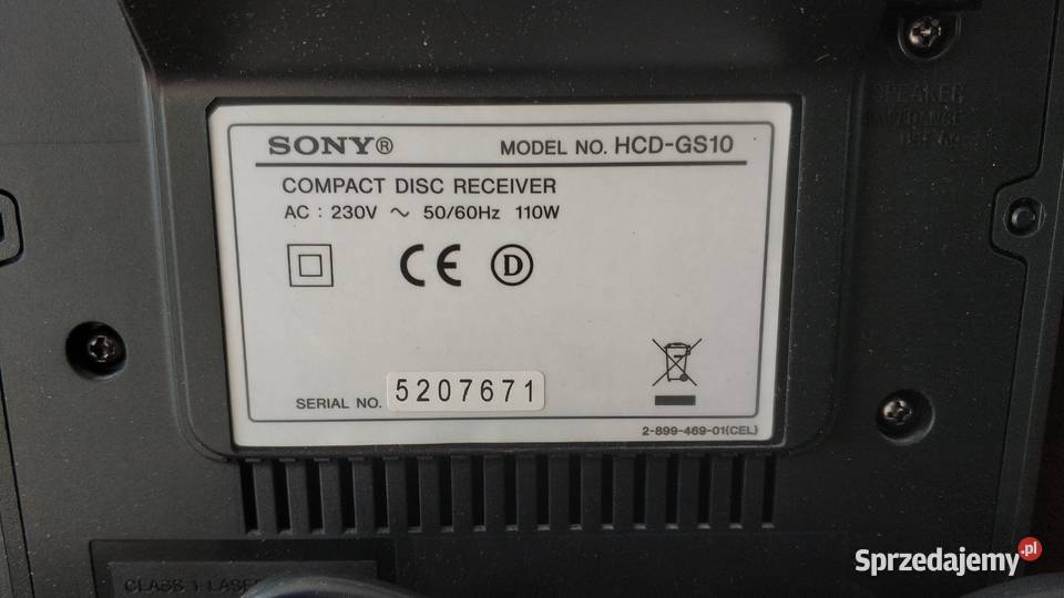 Wieża SONY CMTGS10 kolumny 2x SSCGS10 miniwieża