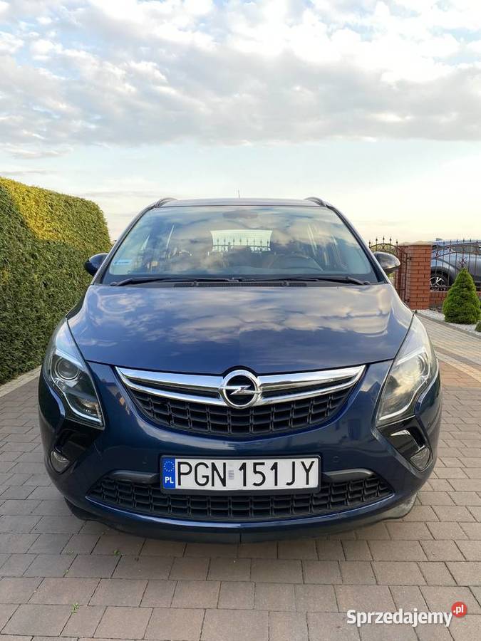 Opel Zafira 14 Turbo LPG 7 osób wielkopolskie Małachowo-Złych Miejsc