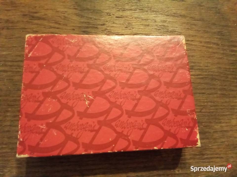 Stare małe pudełko czerwone ambergers Warszawa