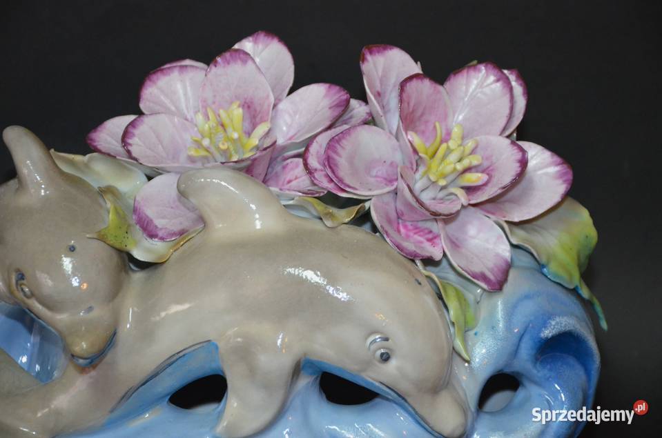Porcelana Roceram ozdoba Delfiny kolekcja Środa Wielkopolska