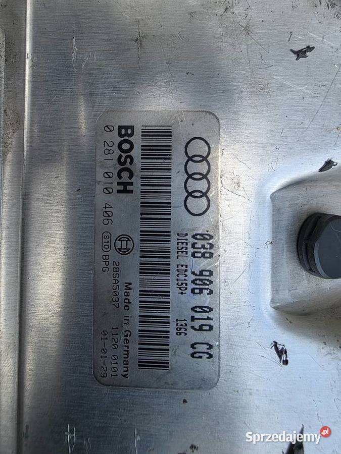 Sterownik Audi a4b6 19 TDI 038906019CG Pozostałe Iława sprzedam
