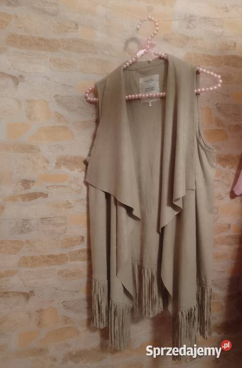 40L Bershka Bogato zdobiona frędzlami Kamizelka Kraków sprzedam