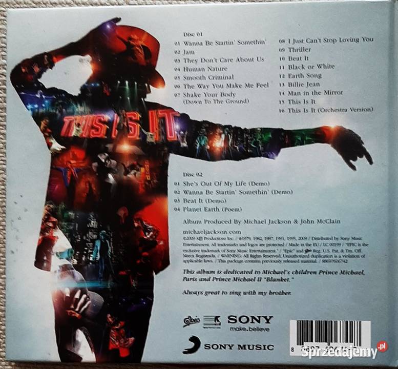 Podwójmy Album 2X CD MICHAEL JACKSON Album This Płyty i kasety śląskie sprzedam