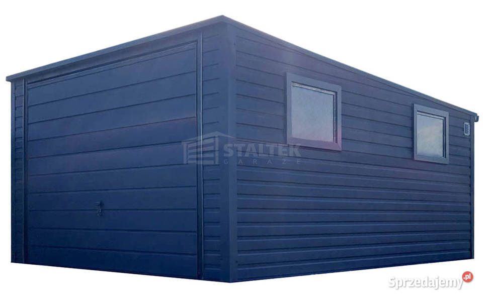 Garaz blaszany 35x5m brama uchylna 2x okno Kłodzko sprzedam