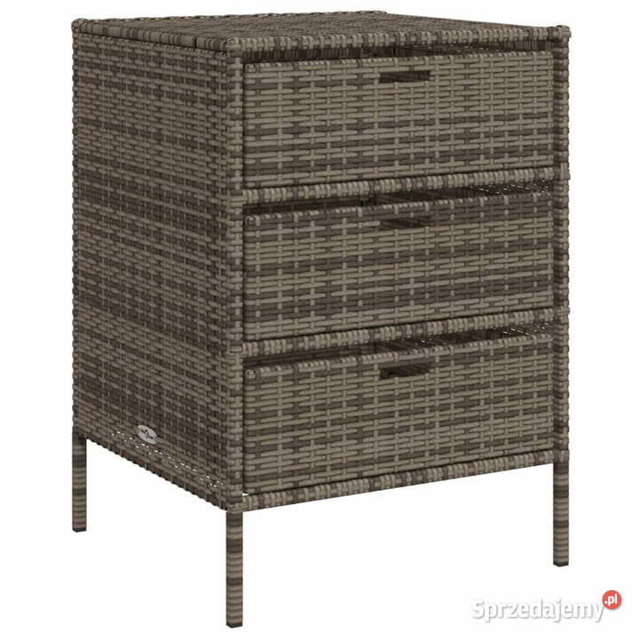 Szafka ogrodowa szara 55x59x80 polirattan mazowieckie