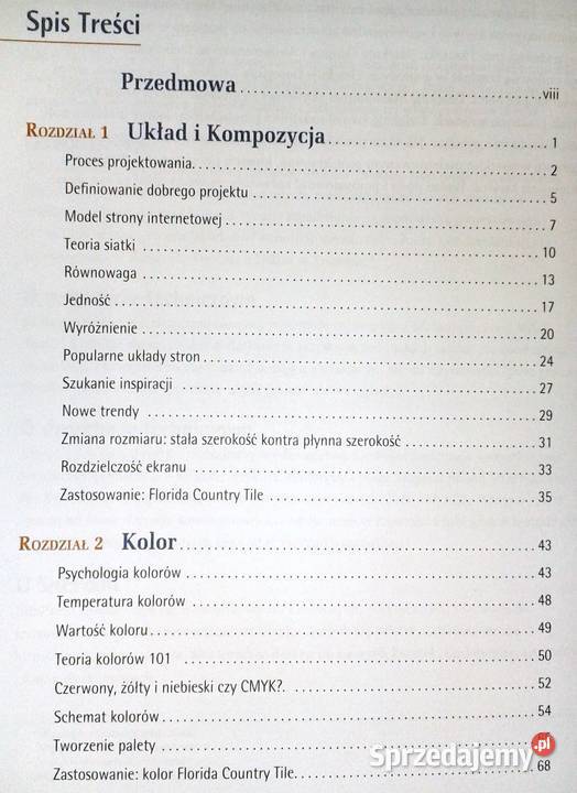 Artystyczne projektowanie stron internetowych Rok wydania 2007 Chełm sprzedam