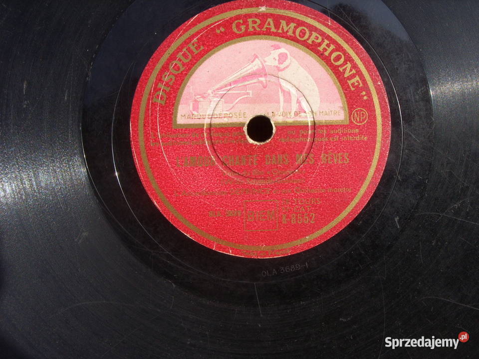 Plyta szelakowa 10 78 obr GRAMOPHONE K 8552