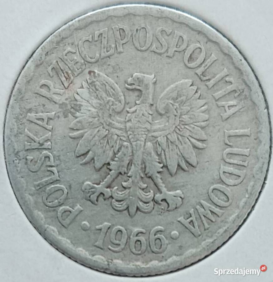1 Złoty 1966 r 2 PRL ładne wielkopolskie Konin