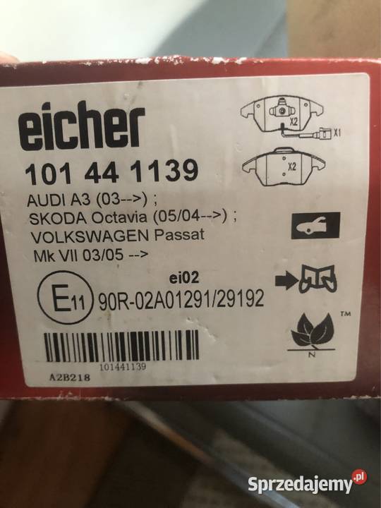Klocki hamulcowe audi skoda VW