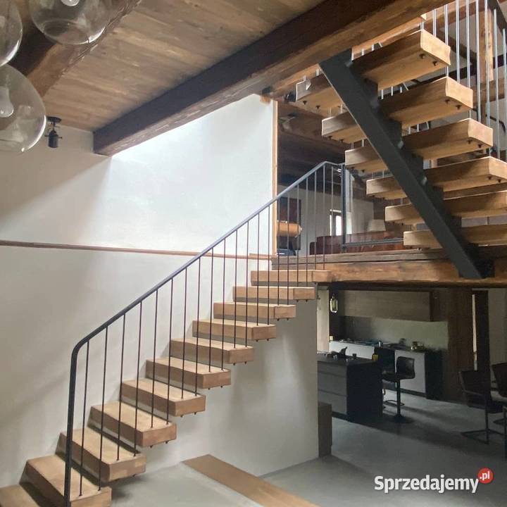 schody jednobelkowe półkowe balustrady szklane sprzedam