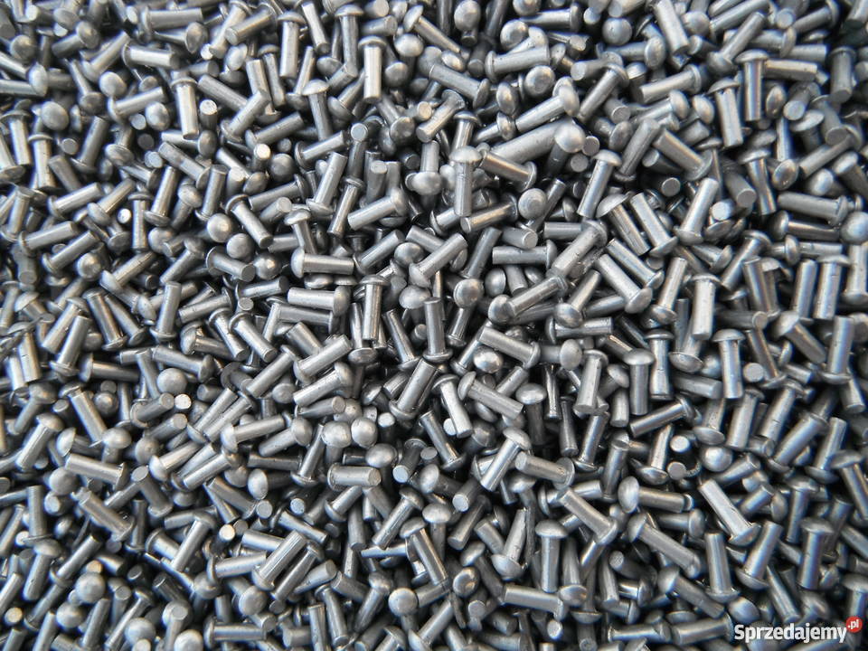 Nit 2 x 7 mm aluminiowy pełny z łbem kulistym Chlewiska