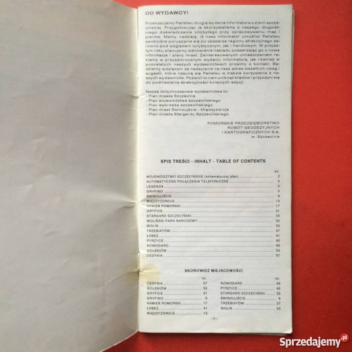 899 Informator Turystyczny Ziemia Szczecińska Antykwariat Szczecin