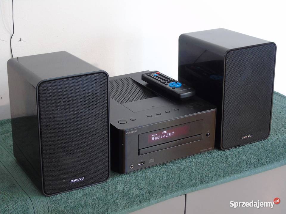 Wieża Onkyo pilot USB mp3 CD RDS AUX kol DOSTAWA