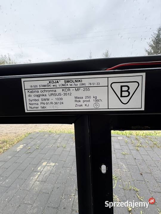 Kabina koja mf255ursus 3512 Kłobuck