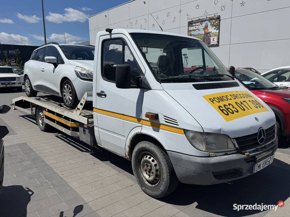 Mercedes Sprinter laweta pomoc drogowa Długołęka