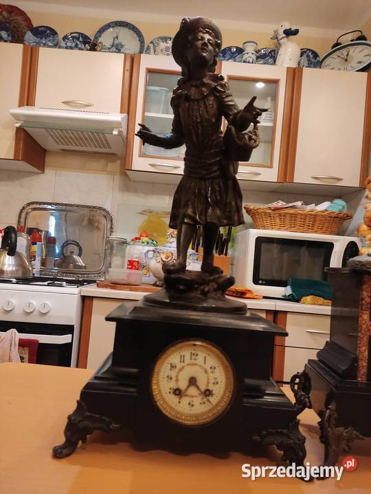stary francuski zegar figuralny olbrzym Gorzów Wielkopolski