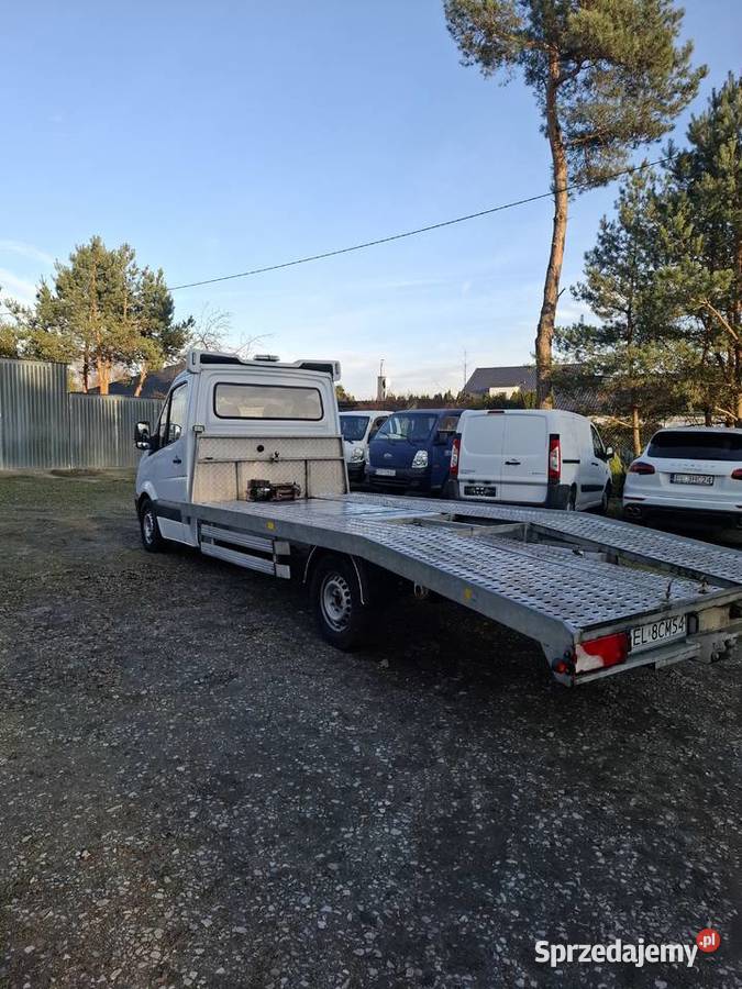 Mercedes sprinter laweta ładna bez wkładu Rok produkcji 2014 łódzkie Rzgów