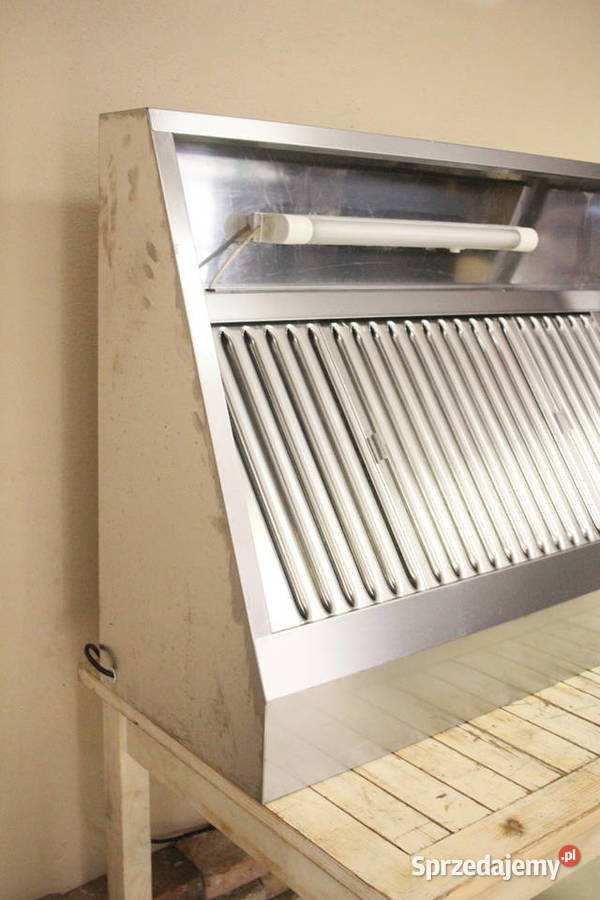 Okap nierdzewny przyścienny 120 x 90 FILTRY śląskie Pszczyna sprzedam