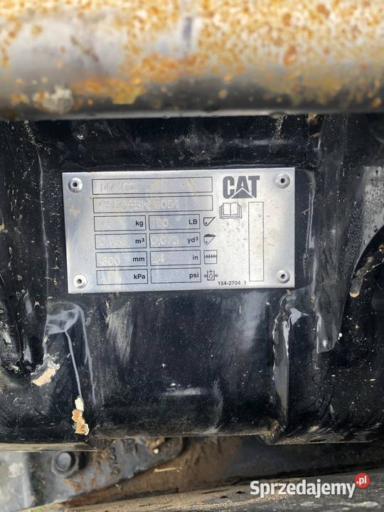 Oryginalna łyżka 60 CAT 301 sworznie małopolskie Suchoraba