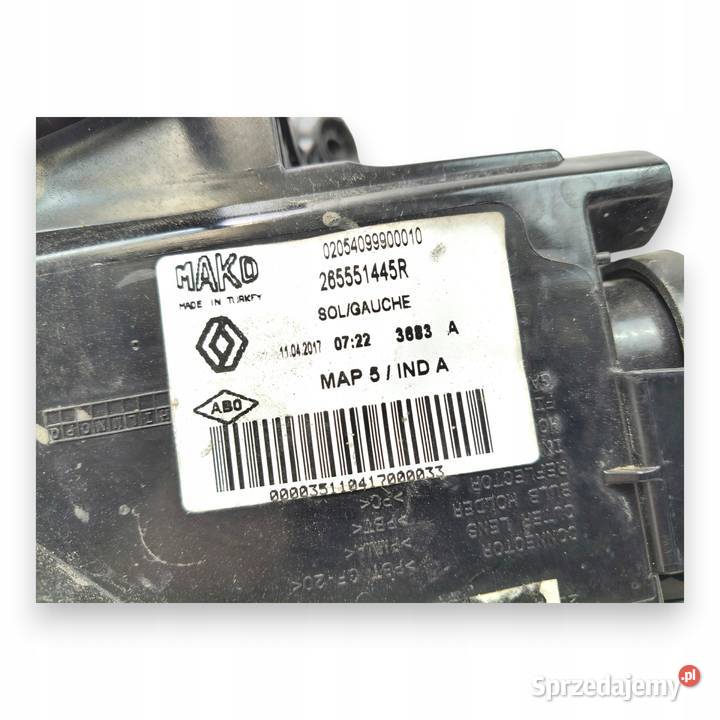 LAMPA LEWA Renault Clio IV Kombi 20122020 TYLNA lubelskie Chełm sprzedam
