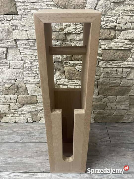 Stojak na papier toaletowy uchwyt drewniany loft Dębica