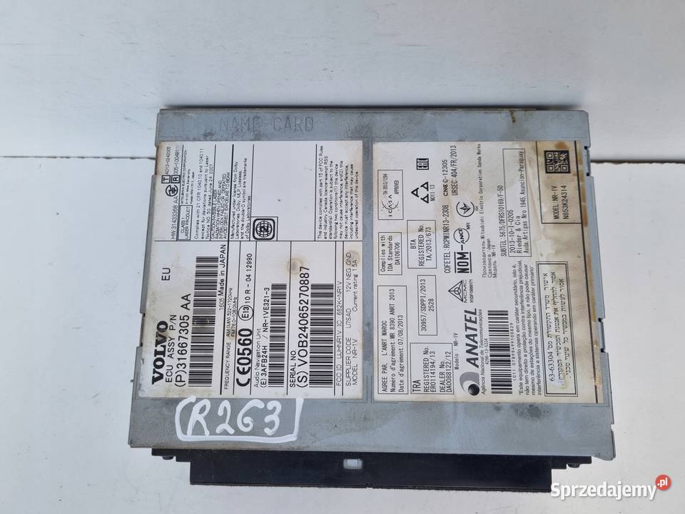 Volvo V40 II V60 S60 II CZYTNIK PŁYT CD radio osobowe Nawigacje fabryczne