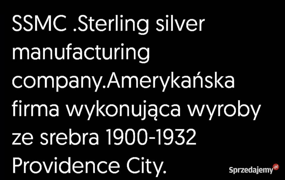Cukiernia SREBRO 1922 r Art Deco 275 gram Węgorzewo