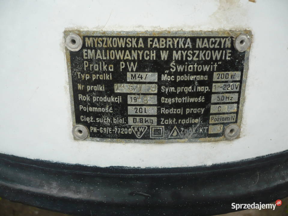 Pralka Światowit z PRLu 1978r sprawna Dom i Ogród Gliwice