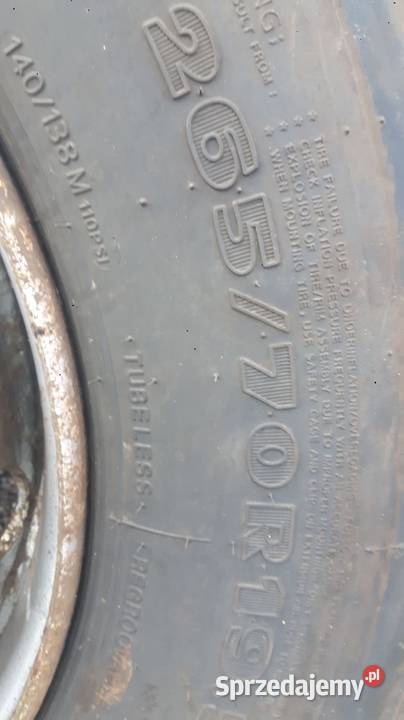 Opona 26570 R195 Hankook bieżnik 12mm