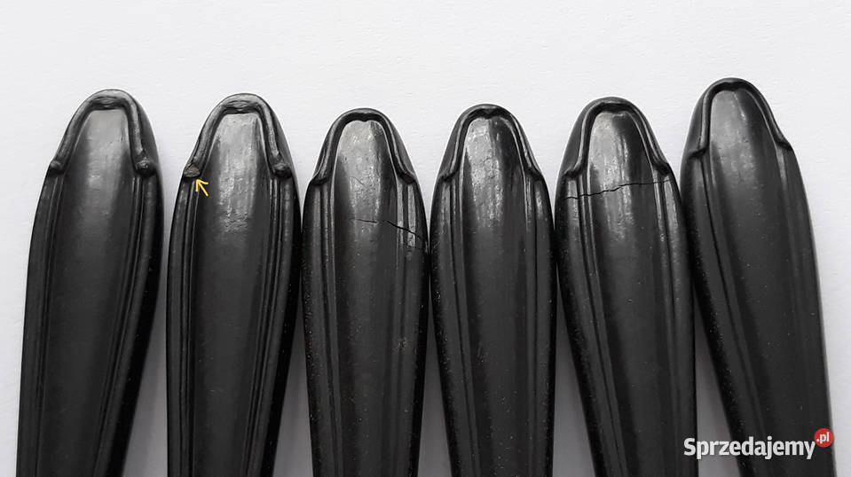 Noże obiadowe 1 BAKELIT Gerlach sztućce PRL Dąbrowa Górnicza