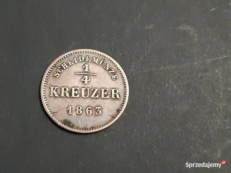moneta Księstwa SchwarzburgRudolstadl z 1863r podlaskie Łomża sprzedam