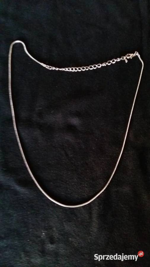 Wisior cyrkonia dł4cmxszer2Łańcuszek żmijka łódzkie Łódź