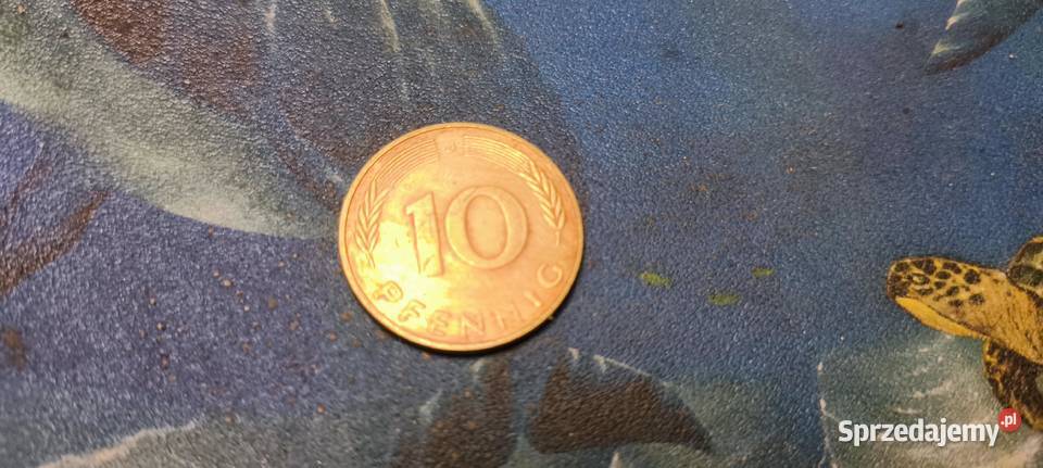 Moneta Niemiecka 10 pfennig 1976