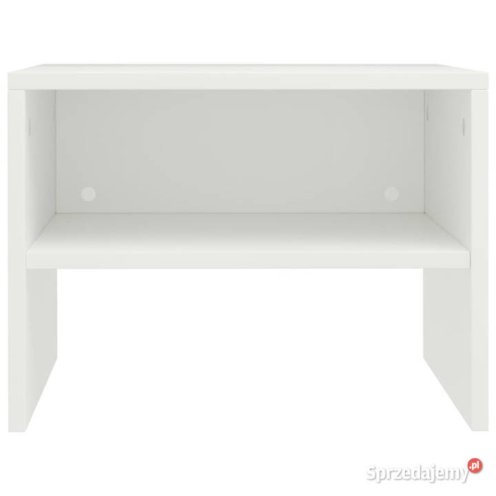 Szafki nocne 2 białe 40x30x30 materiał Warszawa