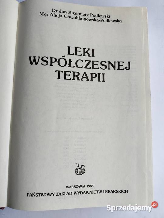 Leki współczesnej terapii J K Podlewski A Gdynia