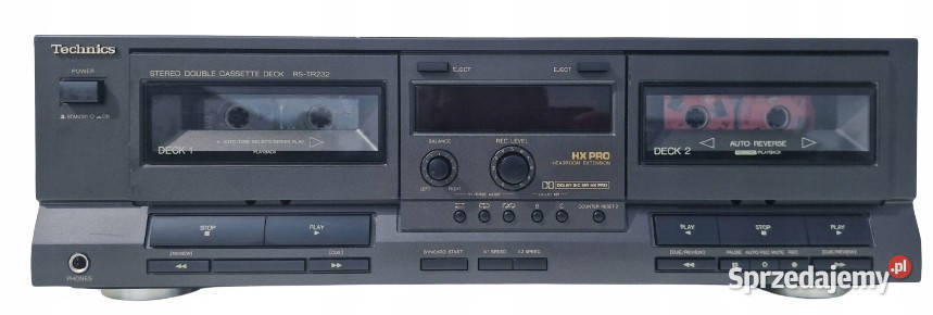 Technics magnetofon dwukasetowy RSTR232 RS TR Międzychód