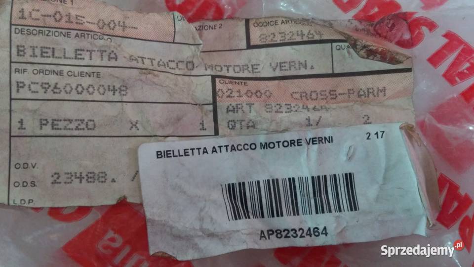 Mocowanie silnika sanki uchwyt ORGINAŁ Aprilia Mocowania i uchwyty Bielsk Podlaski