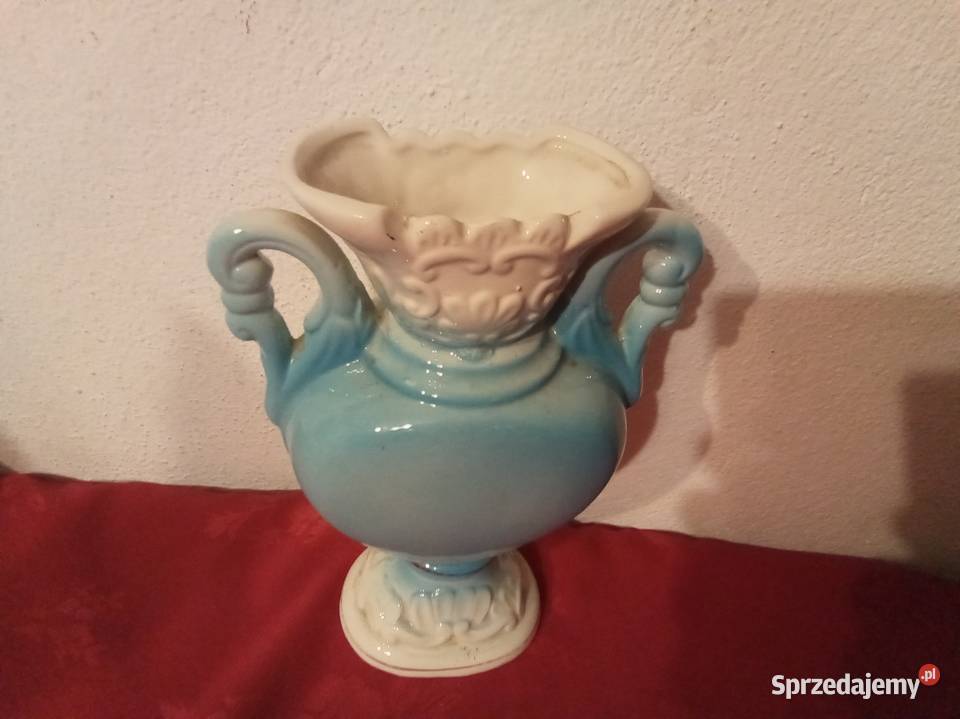 Wazon włoski niebieski Vintage Warszawa sprzedam