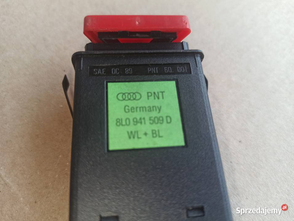 Audi A3 8L Włącznik swiateł awaryjnych panele sterowania, przełączniki Bolesławiec