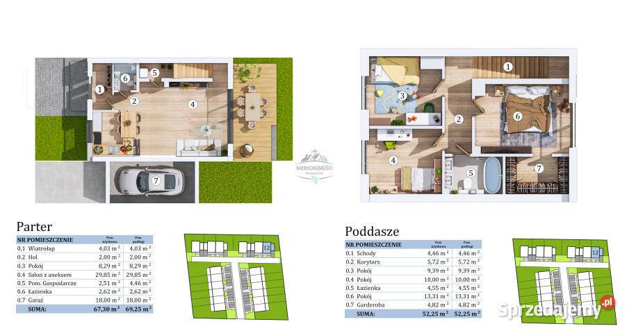 Dom szeregowy na sprzedaż 114m2 Dobrzykowice Rok budowy 2025 sprzedam